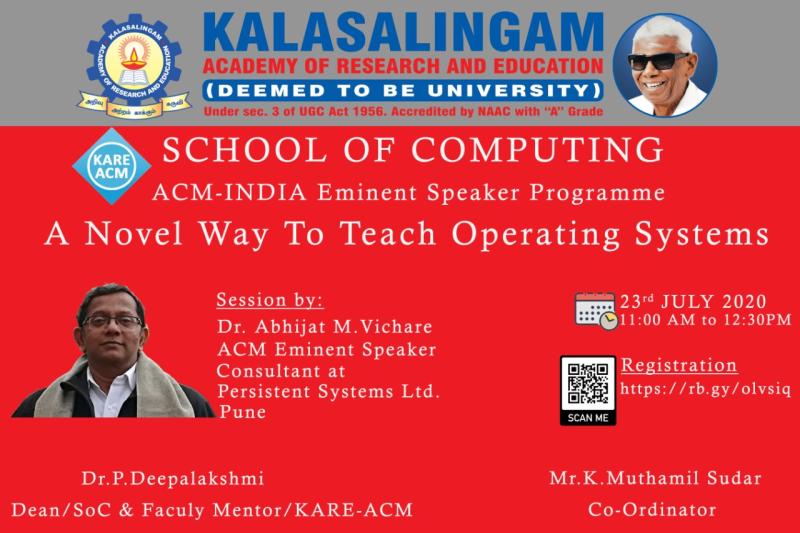 A novel way to teach operating systems